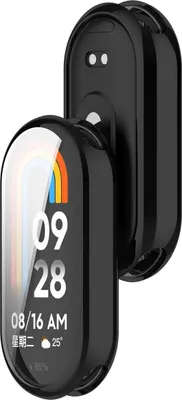 Produktbild von Schutzhülle für Xiaomi Smart Band 10, Bizon Case Watch Felipe, Schwarz