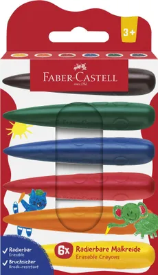Produktbild von Faber-Castell 120409, 6 Stück(e), Mehrfarbig, Mehrfarbig, Rund, 3 Jahr(e)