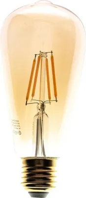 Zdjęcie produktu dla Żarówka LED E27 6W Warm Amber ST64 2700K