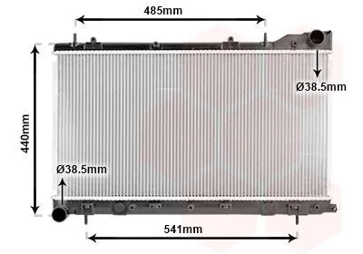 Image de VAN WEZEL Radiateur, refroidissement du moteur Article : 51002071