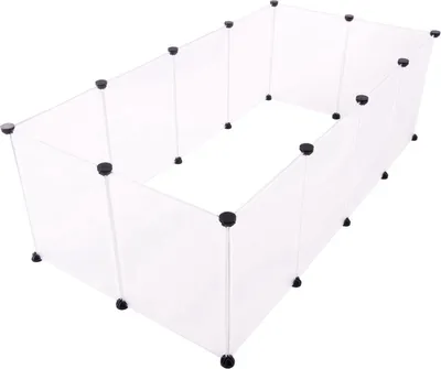Zdjęcie produktu dla Wybieg dla zwierząt Meri White - Regulowany - Szczenięta i małe zwierzęta - 145x75x46cm