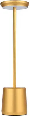 Image de Luxus Europe - Lampe de table tactile Alexia Gold - Lampe de table LED sans fil pour intérieur – Rechargeable par USB-C