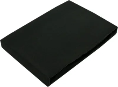 Produktbild von Jersey Spannbettlaken für Wasserbetten Rundumgummizug 200 x 220 cm Schwarz