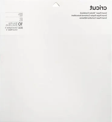 Zdjęcie produktu dla Naklejki z papieru kartonowego – 10 arkuszy – 33 cm x 33 cm – białe