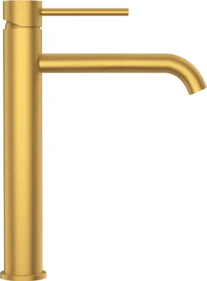 Produktbild von Balneo Wasserhahn Waschtischarmatur hoch gold Edelstahl | Einhandmischer für Waschbecken CASCADE