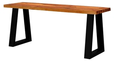 Produktbild von Sitzbank für das Esszimmer aus Akazien-Massivholz mit Baumkante, 110 cm