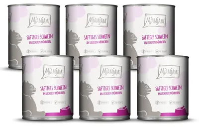 Productafbeelding van MjAMjAM - Premium natvoer voor katten - sappig varkensvlees met heerlijke worteltjes