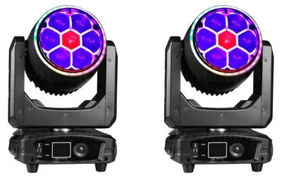 Image de Projecteur mobile,DMX, technologie LED RGBW, prise européenne