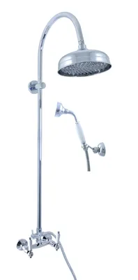 Zdjęcie produktu dla Slezák-RAV Bateria prysznicowa MORAVA RETRO z głowicą i główką prysznicową MK581/3 Kolor: chrom, Wymiar: 150 mm