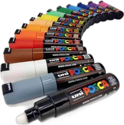 Immagine prodotto di Marcatore Faber Castell UNI POSCA PC-7M 4,8-5,5 mm arancione chiaro