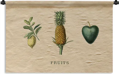 Produktbild von MuchoWow® Wandteppich Wandbehang Obst - Lebensmittel - Ananas 150x100 cm Tapisserie Dekoration Wandtuch - Waschbar - Tapisserien - Wand-Decke