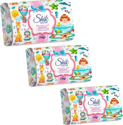 Produktbild von 3 St.x 140 g Shik Babyseife Kinderseife Seife mit Zweizahn