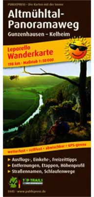 Image de Carte de randonnée Altmühltal-Panoramaweg 1 : 50 000