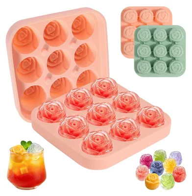 Image de Moules à glaçons en silicone - Avec couvercle - 1 pièce