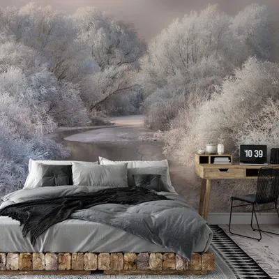 Produktbild von A.S. Création Vlies Fototapete See Frozen Forrest DD118968 Wald Designwalls 2.0