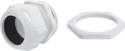 Produktbild von STEX24 PA Verschraubung mit Gegenmutter - STEX24 Eigenmarke M63x1,5 Polyamid (PA) Gewindelänge 18,0mm - 1 Stück