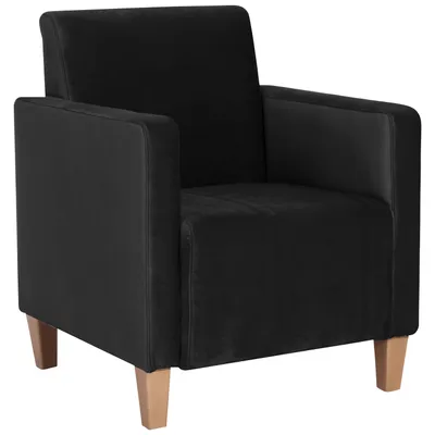 Produktbild von Max Winzer Sessel Milla - Samtvelours schwarz - Maße: 71 x 70 x 81 cm