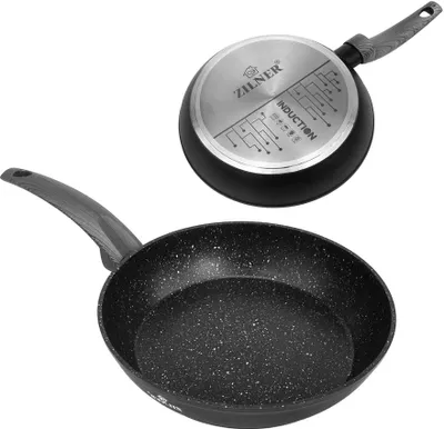 Produktbild von 26Cm Bratpfanne Pfanne Mit Marmorbeschichtung Und Full Induction Boden Zilner Zl-564