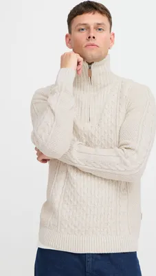Produktbild von Blend BHPullover Herren Strickpullover Troyer Grobstrick Pullover regular fit