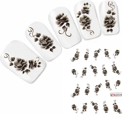 Produktbild von Tattoo Nail Art Flower Aufkleber Blume Nagel Sticker Neu!