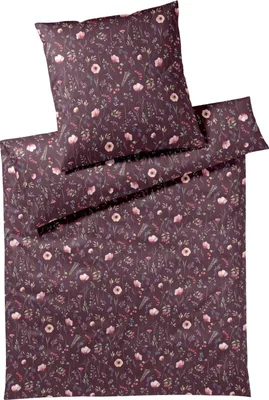 Immagine prodotto di biancheria da letto elegante in maco-satin Sorbet berry 135x200 cm + 80x80 cm