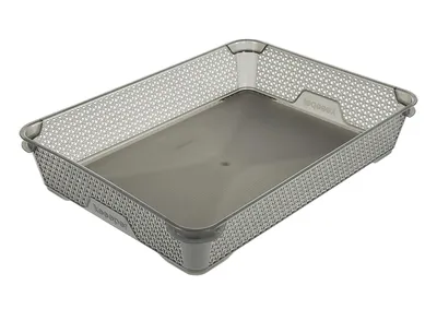 Produktbild von keeeper Stapelkörbchen "mirko" DIN A4 crystal-grey