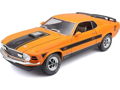 Obrázek produktu pro Maisto 531453O - Model auta - Ford Mustang Mach 1 '70 (oranžový, měřítko 1:18)