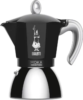 Immagine prodotto di Bialetti Moka Induction 4 Tazze 0006934 Tipo di prodotto Moka Capacità 0.9 L Quantità per pacco 1 pz Italia Nero.