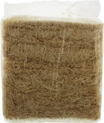 Immagine prodotto di 1 kg di lana di legno naturale per l'artigianato, colore chiaro - Materiale per la decorazione