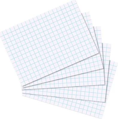 Produktbild von 1000 Herlitz Karteikarten DIN A8 / kariert / Farbe: weiß