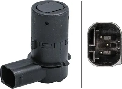 Produktbild von HELLA 6PX 358 141-351 Einparkhilfe Parksensor Gewinkelt für BMW 5 Limousine (E60) 5 Touring (E61) 5 Limousine (E39) X3 (E83) für MINI Schrägheck