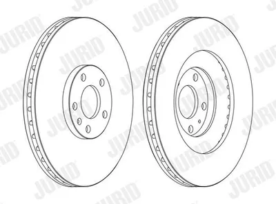Produktbild von 2x JURID Bremsscheibe 562389JC-1 für AUDI A4 Avant (8ED B7) A4 Avant (8E5 B6)