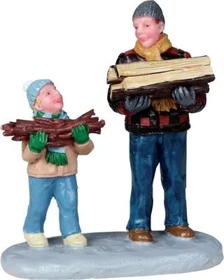 Productafbeelding van Kerstfiguur Firewood for the hearth LEMAX