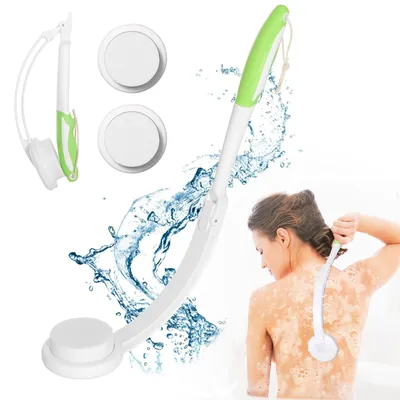 Produktbild von Set mit Applikator für Rückenlotion – 3 austauschbare Pads – Klappbarer Applikator mit langem Griff – Optimale Rückenpflege 2023
