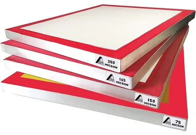 Siebdruckrahmen Alu 12x16 Zoll 4er-Set 4 Maschenweiten