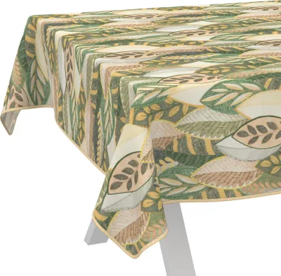 Produktbild von Tischdecke Athena-Wald Grün-Beige 500x140cm Band
