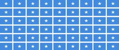 Produktbild von Mini Aufkleber Set - Pack glatt - 20x12mm - selbstklebender Sticker - Somalia - Flagge / Banner / Standarte fürs Auto, Büro, zu Hause und die Schule - 54 Stück