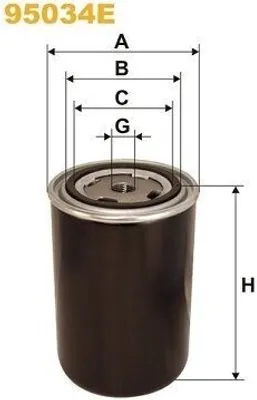 Produktbild von Kraftstofffilter WIX FILTERS 95034E für MAGIRUS-DEUTZ M-Series Anschraubfilter