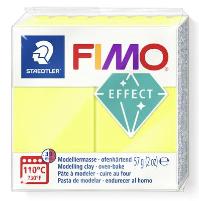 Produktbild von STAEDTLER FIMO effect 8010 Neon ofenhärtende Modelliermasse Einzelprodukt, 57g, neon gelb