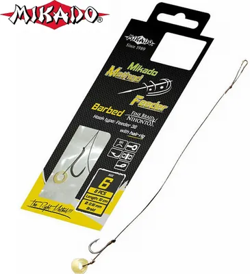 Obrázok produktu pre 8 x "MIKADO METHOD FEEDER 36" Hook Rig`s Pellet-/Bait Band pletená šnúra 8 /Ø0,14mm /9,7kg
