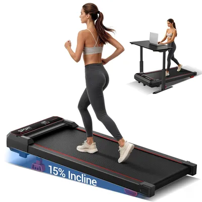 Produktbild von ROBORE U19 Walking Pad mit 3,0 PS, Vibrationsplatte, 12,5 kg & 11 cm Höhe – platzsparend für Homeoffice