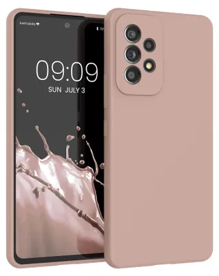 Produktbild von kwmobile Handyhülle für Samsung Galaxy A53 5G Hülle - Case Silikon - Kabelloses Laden - Schutzhülle Cover in Altrosa matt