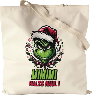 Produktbild von Mimimi Halts Maul Jutebeutel Anti Weihnachten Lustig Ironie Weihnachtshasser