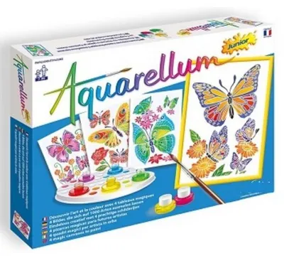 Image de Sentosphere - Aquarellum Junior Papillon & Fleur