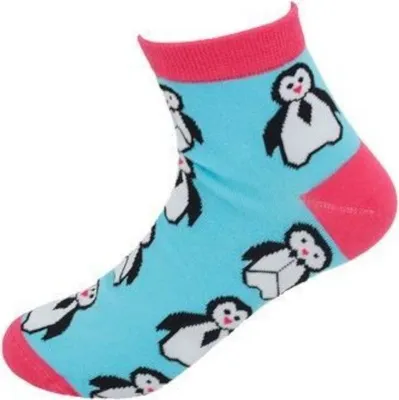Socke mit Pinguin