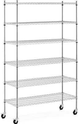 Produktbild von Kovový regál Royal Catering - 120 x 45 x 190 cm - 90 kg - 4 kolečka -