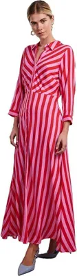 Produktbild von Yas Savanna Langarmkleid Rot,Rosa M Frau Rot,Rosa M