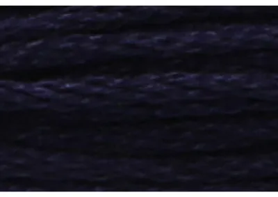 Image de Fil à tricoter Anchor Sticktwist, 8 mètres, bleu noir, en coton, couleur 152, 6 brins