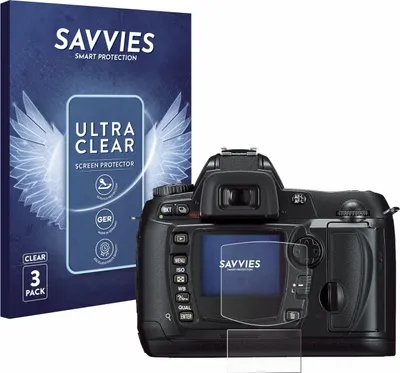 Produktbild von 6x Für Nikon D70 Schutzfolie Savvies Displayschutz Display Schutz Folie Klar Transparent