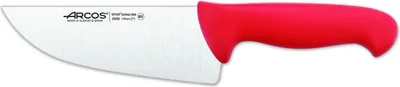 Immagine prodotto di Coltello da macellaio Arcos colore - Prof 295822 acciaio inox nitrum e mango lama ergonomica in polipropilene rosso e lama da 17 cm, vetrinetta